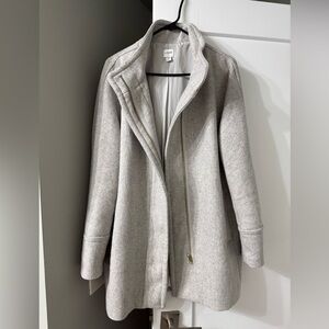 J. Crew Women's barrel neck zippered pea coat